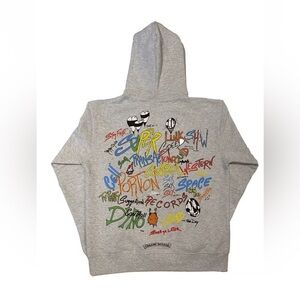 Chrome Hearts Matty boy Heater Gray FULL Sweatsuit set with Colorful Graphics